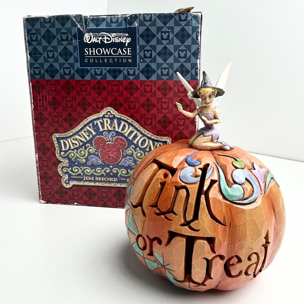 Jim Shore Disney Tinker Bell Witch Light Up Tink or Treat Figurine